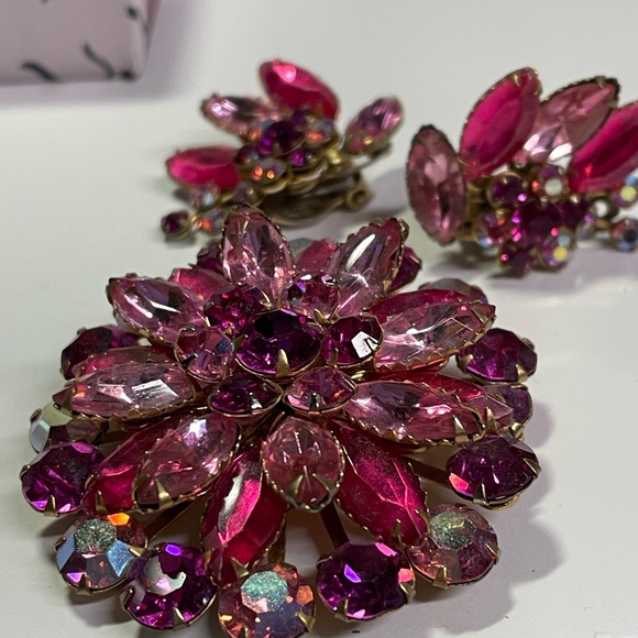 Pink and Purple Rhinestone Set - Picture 3 of 3